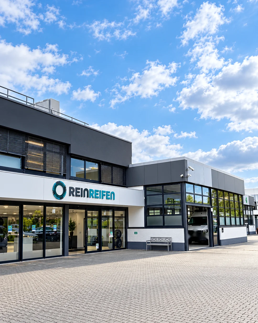 Gebäude von Rein Reifen an der Friedensstraße in Mönchengladbach